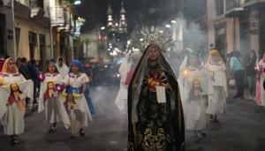 Procesión del Silencio en el Centro Histórico de Quito